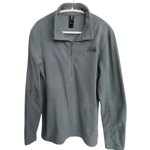 Mountain hardware  Mens microchill lite zip fleece 2.0 sage green size L outdoor - Picture 1 of 7